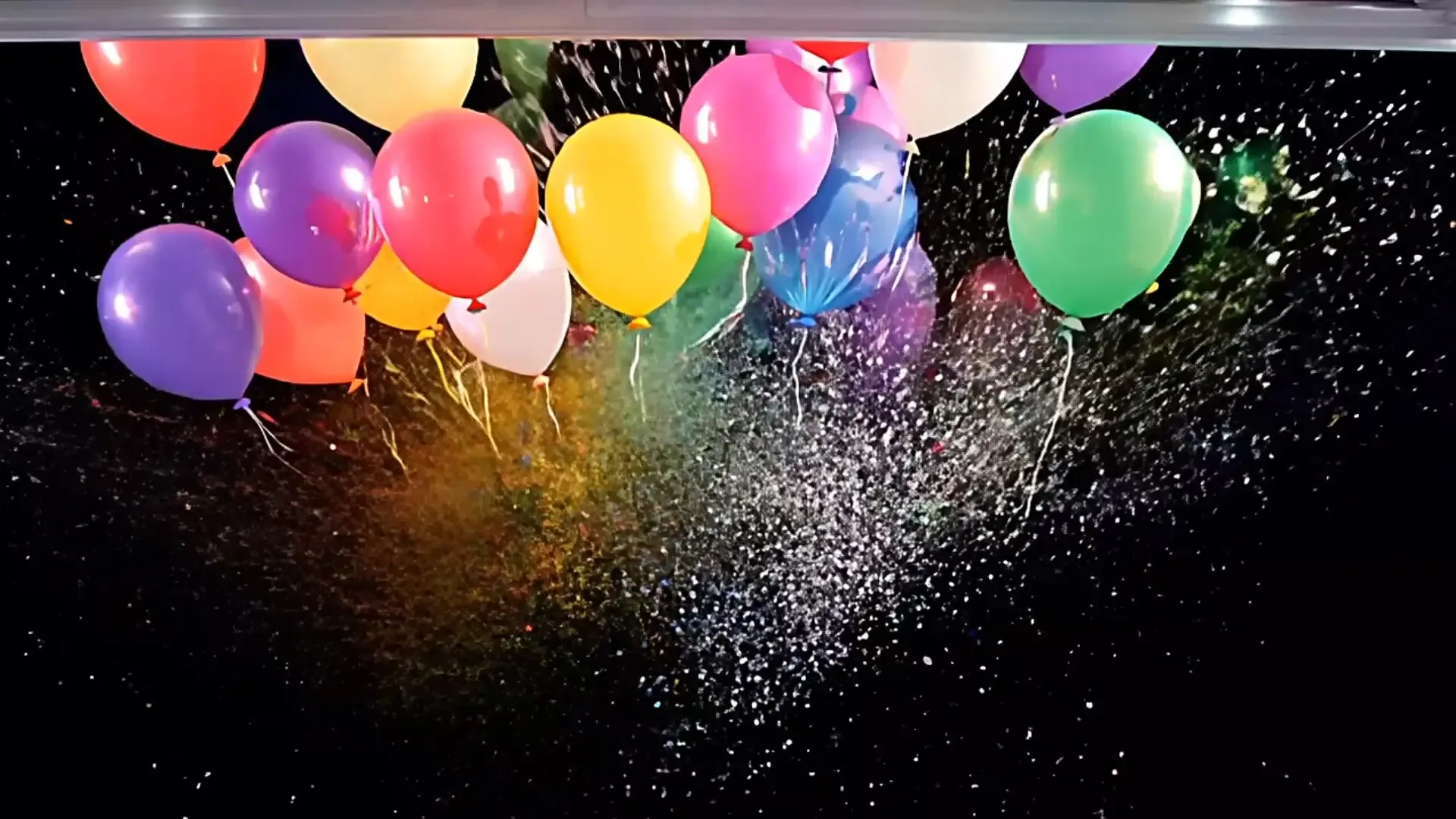 Vibrant Balloon Pop Overlay for Birthday Videos and Event Promos